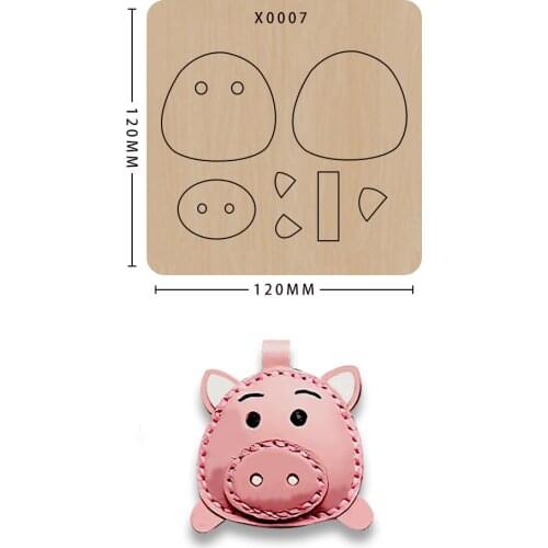 Wood Cutting Dies Calf Pendant Scrapbooking Stencil Die Cuts Card Making Decorative Craft