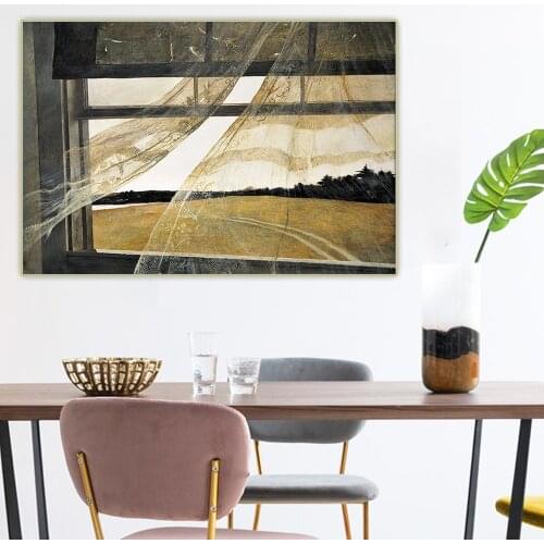 Citon Andrew Wyeth《Wind from the sea》Canvas Oil Painting Artwork Poster Picture Wall Decor Background Home indoor Decoration