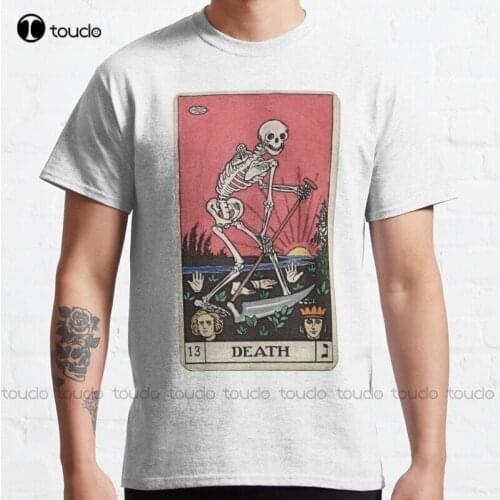 New Death Tarot Classic T-Shirt Black T Shirts S-5Xl Cotton Tee Shirt anime shirts Unisex