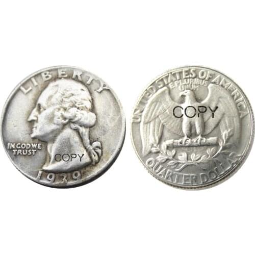 US 1939 Washington Quarter Silver Plated Copy Coin