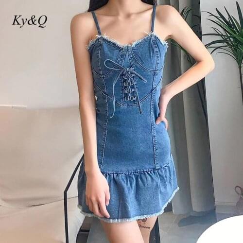 Модные джинсовые платья Ky&Q China At AliExpress