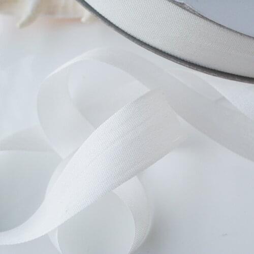 30meters/roll,100% Pure Silk Ribbon Tape for Embroidery Handcrafts Art,Double Face Taffeta Natural Off White 2-32mm