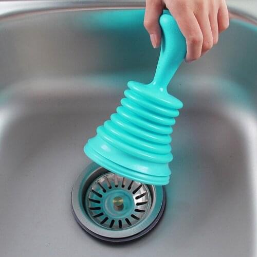 Mini Toilet Suction Removal Tool Drain Cleaners Household Powerful Sink Pipe Pipeline Dredge Suction Cup Toilet Plungers