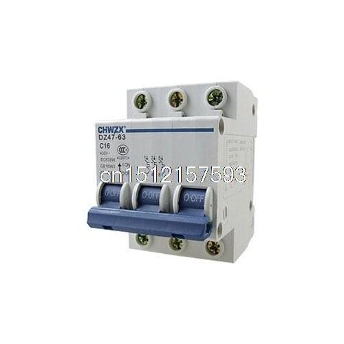 16A 400V 6000A Safety Switch Miniature Circuit Breaker 3 Pole 3P