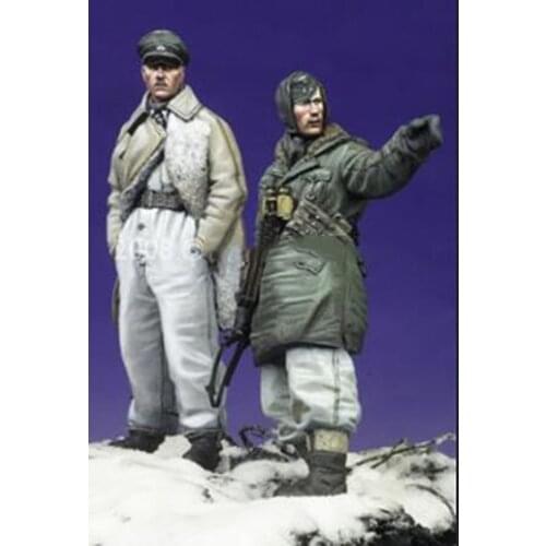 1/35 Scale Die-cast Resin White Model World War II Soviet Officers Need To Manually Color The Model Free Shipping