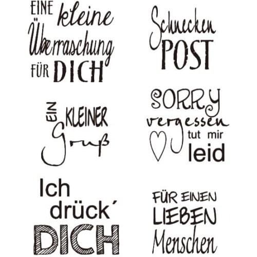 German Transparent Clear Silicone Stamp/Seal for DIY scrapbooking/photo album Decorative clear stamp sheets A823