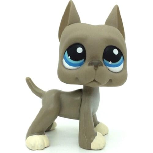 2021 NEW Lps one piece Toy Cat Pet Shop Toy Pink Dog Black Short Hair Cat Collection Action Standing Role Playing Childrens Gift