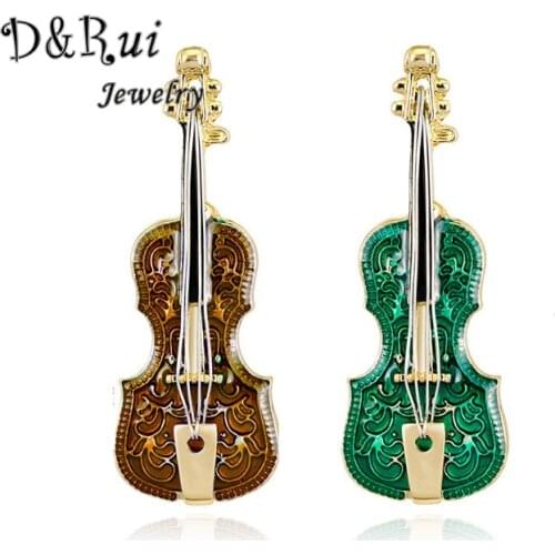 New Design Trendy Jewelry Brooches High Quality Guitar Fashion Clothes Unisex Accessories Brooch Pin for Men and Women Gift 2021