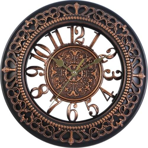 Nordic Plastic Wall Clock Retro Living Room Decoration Office Kitchen Clocks Wall Home Decor Wall Watch Home Decor 12 Inch Gift