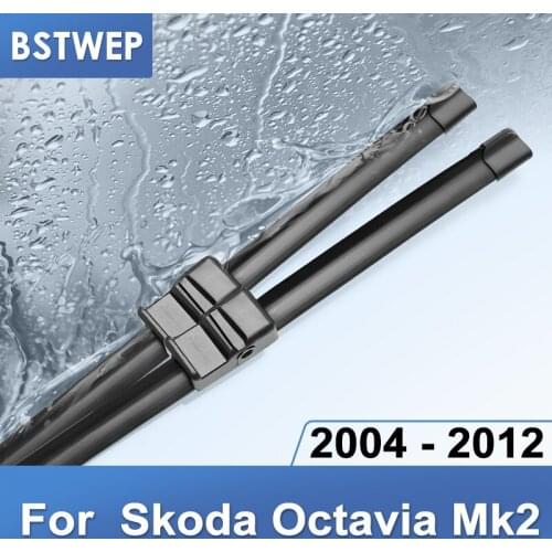 BSTWEP Wiper Blades for Skoda Octavia 24"&19" Fit Side Pin Arms 2004 2005 2006 2007 2008 2009 2010 2011 2012