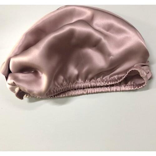 Hot Style 16 Momme Silk Night Hat, Female Mulberry Silk Hair Cap for Home Hair Care Elastic Hat Hair Bonnet Fast Shipping