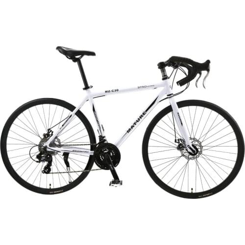 700c Aluminum Alloy Frame Road Bike 21 27 and 30 Speed Variable Speed Bicycle Double Disc Brake Road Bike Ultra-light Bicycle