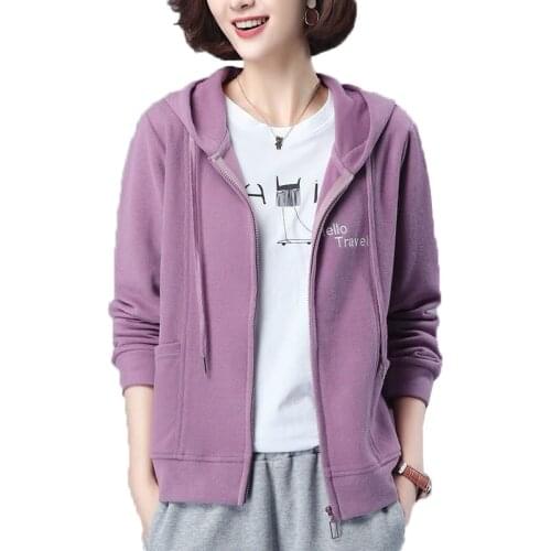 Women Hoody Autumn Winter Female Hoodie Plus Cashmere/No Cashmere Sweatshirt Casual All-match Hooded Top Women Sweat Shirt D1004