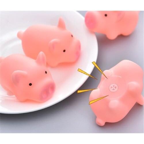 1PC New Cute Dog Toys Pink Screaming Rubber Pig Pet Toys Squeak Squeaker Chew Gift Home Decorations Free Shipping