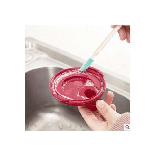 3 Pcs Sets Brush for Bottles Milk Cup Bottlebrush Lid Gap Cleaning Gadgets for Kitchen Small Items Household Tools Bathroom Dust