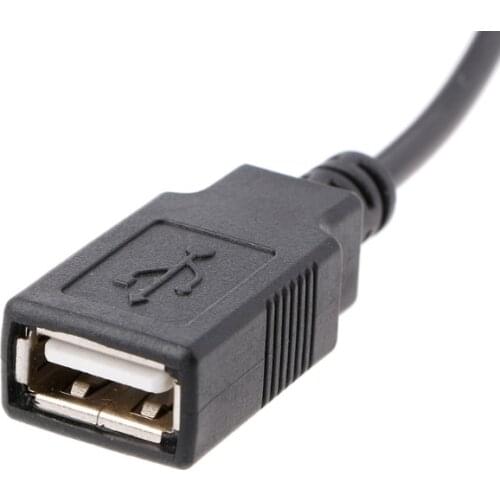 30cm PC Internal 5V 2-Pin IDE Molex To USB 2.0 Type A Female Power Adapter Cable