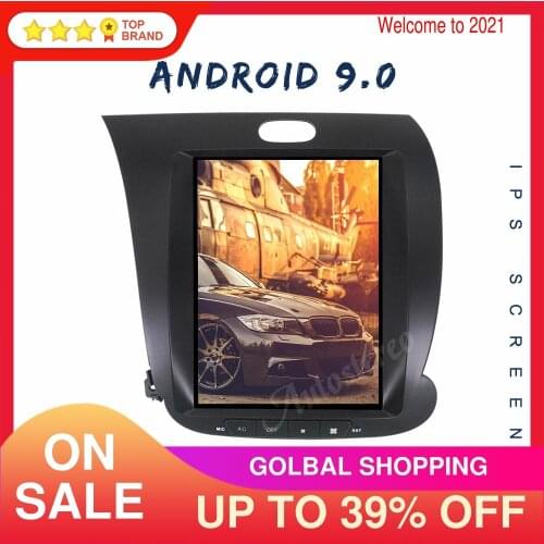 4+128G Android 9.0 For KIA K3 CERATO FORTE 2013-2017 Tesla style Car GPS Navigation Multimedia Player Headunit Auto Stereo Radio