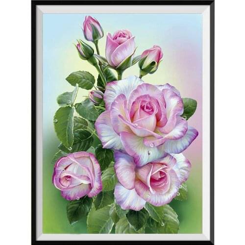 5D craft diamond painting, flower arrangement vase, cross stitch, diamond mosaic flower, diamond embroidery basket