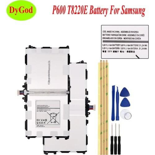8220mAh T8220C T8220E Battery For Samsung GALAXY Note 10.1 Tab Pro P600 P601 P605 P607 SM-T520 T525 High Quality Tablet Batteria