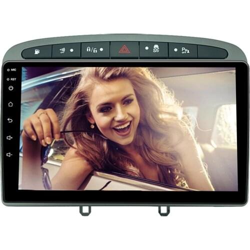 2 Din 9 Inch Car Multimedia Player Radio Installation DVD GPS Mp5 Plastic Fascia Panel For Peugeot 308 2008-2013 Dash Mount Kit