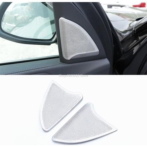 Car Styling A-pillar Stereo Audio Speakers Decoration Frame Cover Trim Stickers For BMW X5 G05 2019 Interior Auto Accessories
