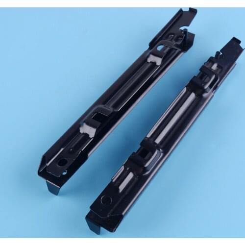 CITALL 2PCS Black Metal Bumper Face Bar Bracket 20.3x2.2x1.2 cm Fit for Mercedes Benz W203 C-Class 2038801114 2038801214 Car