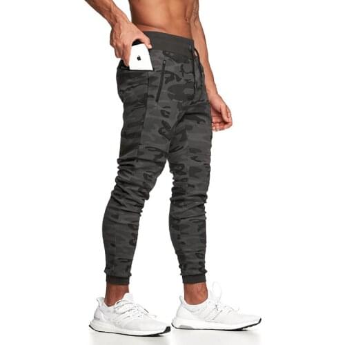 Mens Camouflage Pants Fitness Skinny Trousers Spring Elastic Bodybuilding Pant Workout Gym Casual Pants Men Joggers Sweatpants