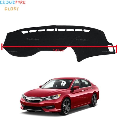 CloudFireGlory Dashboard Cover Dashmat Dash Mat Pad Sun Shade Dash Board Cover Carpet For Honda Accord 2013 2014 2015 2016 2017