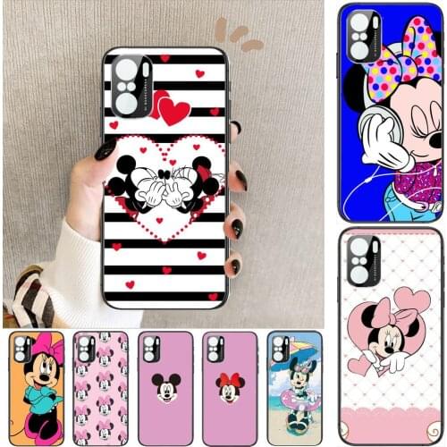 Mouse Happy Phone Case For xiaomi redmi POCO F1 F2 F3 X3 Pro M3 9C 10T Lite NFC Black Cover Silicone Back Prett mi 10 ultra cove