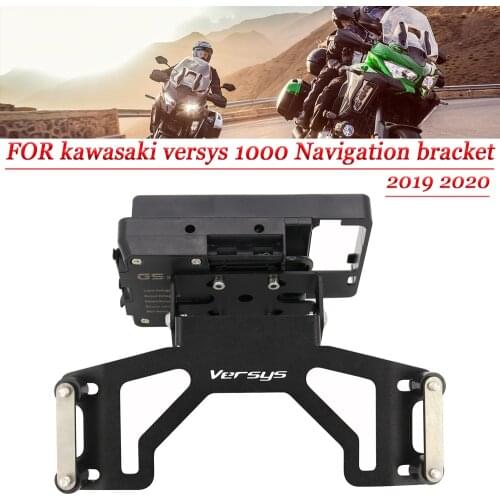 FOR kawasaki versys 1000 2019 2020 motorcycle accessories mobile phone holder phone GPS support frame kit bracket moto gps