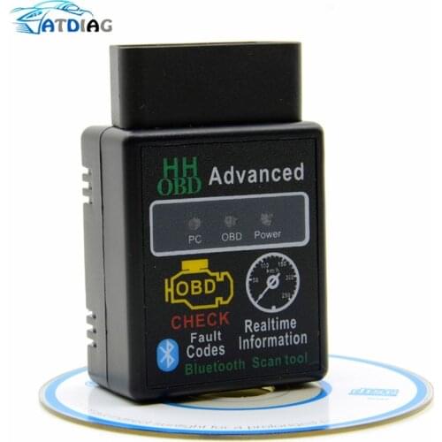 ELM327 HH OBD Blueto Bluetooth OBD2 OBDII CAN BUS Check Engine Car Auto Diagnostic Scanner Tool Interface Adapter For Android PC