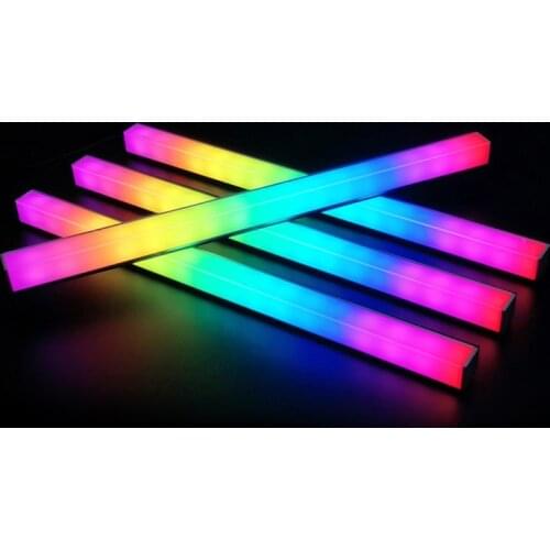 COOLMOON Double-Sided Luminous RGB Light Bar 30cm Magnetic Color-Changing LED Hard Light Bar Computer Case Decoration