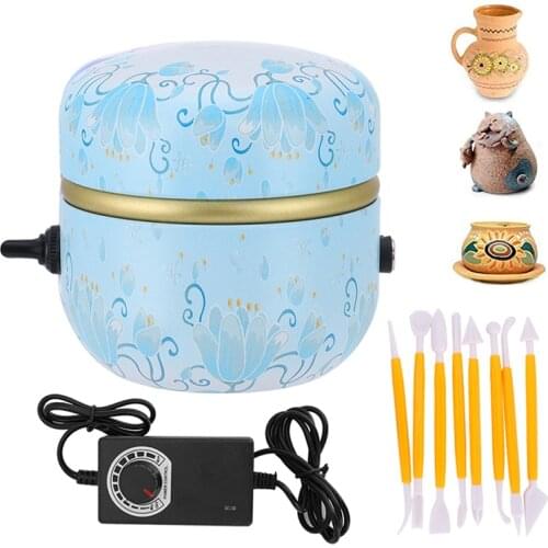 30W Mini Electric Pottery Wheel Machine Ceramic Clay Art Craft Manual DIY Tools 100‑240V EU US AU UK Plug