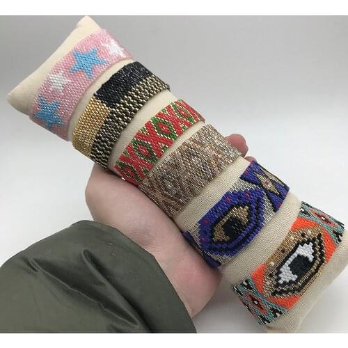 BLUESTAR 2021 MIYUKI Bracelet Turkish Evil Eye Pulseras Mujer Chic Handmade Woven Loom Beaded