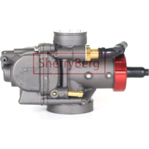 SherryBerg Carb Carburetor PE30 PE 30MM for HONDA YAMAHA KTM SUZUKI replace for Keihin Elbow Manual choke universal carby black