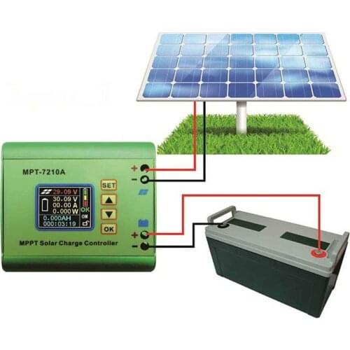 MPPT Solar Controller 24/36/48/60/72V Charge Solar Panel Regulator Solar Controller Battery Charger With LCD Display Home Winter