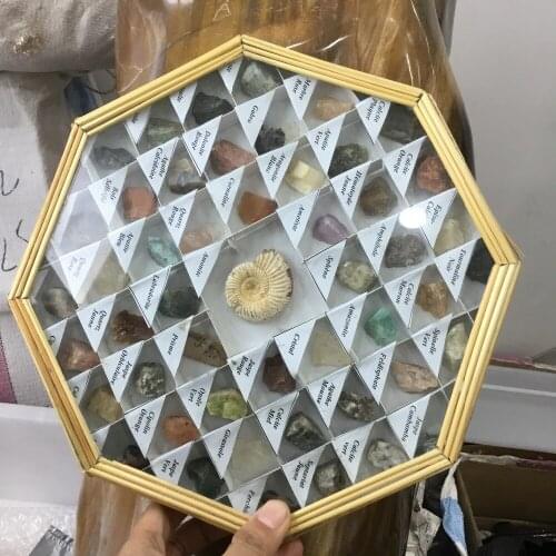 Madagascar natural mineral Teaching mineral specimen box