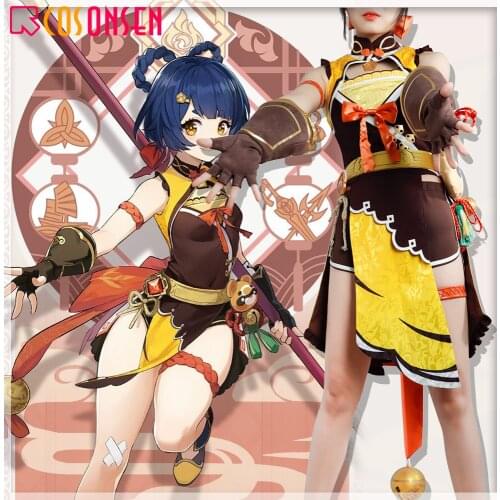 Genshin Impact Xiangling Cosplay Costume Head Chef Outfit COSPLAYONSEN Custom Made