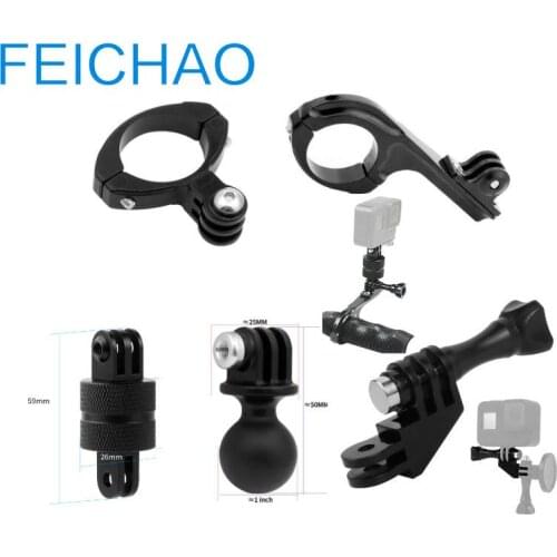 Bicycle Seatpost Mount 31.8mm Handlebar Clip Camera Holder for GoPro Hero 9 8 7 6 5 Yi 4K Action Camera Motorcycle Accessories