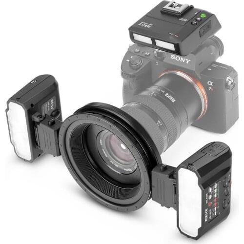 Mcoplus MK-MT24 Macro Twin Lite Flash for Sony A7 A7R A7S A7II A7RII A5000 A5100 NEX6 NEX7 NEX3 NEX5 A6000 A6300 A6500 Cameras