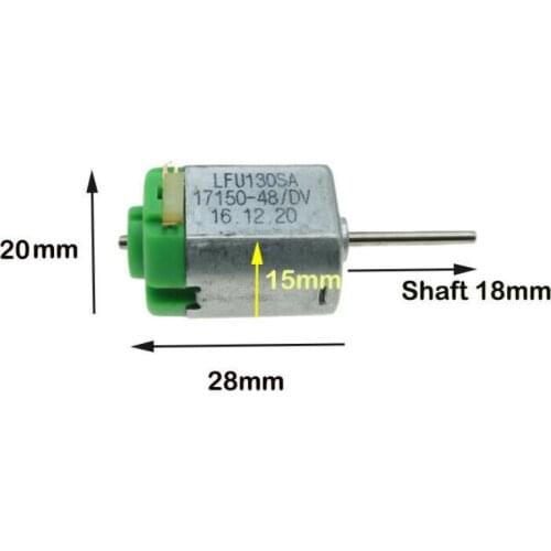 Long Shaft Micro 130 Motor DC 3V-6V 5V 3.7V 11800RPM High Speed Large Torque Electric Mini Motor Toy Tank Ship Boat Car