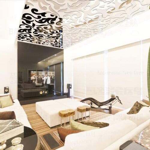 Hot Fashion Europe ceiling mirror paper mirror stickers Tile stickers 3d wall stickers home decor living room