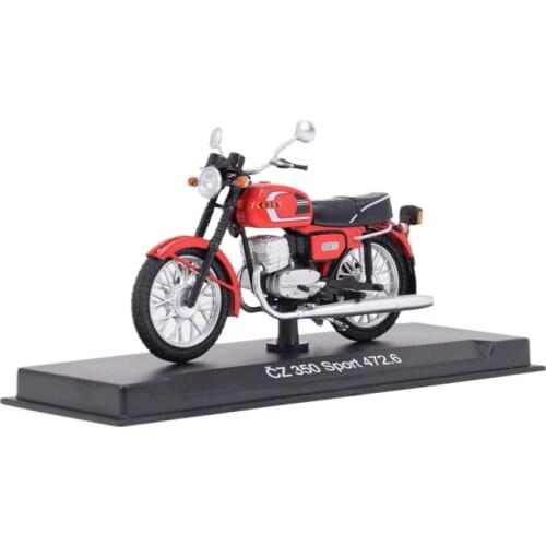 1/24 Chinas 80s imported motorcycle CEZET-350/472 original Eastern European alloy die-casting motorcycle model collection