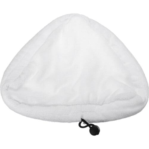 10 Pcs White Microfibre Washable Reusable Cloth Replacement Pad Floor Cleaner for Steam Mop