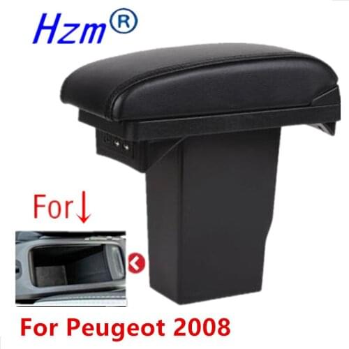 For Peugeot 2008 armrest box dedicated 2012 2013 2014 2015 2016 2017 2018 2019