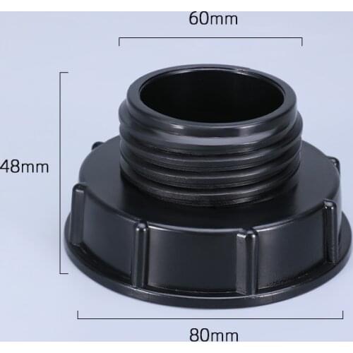Durable Ibc Tank Fittings 80mm Fine thread to 60mm Coarse thread Water Tank Adapter Garden Irrigation Pipe Connector 1Pcs