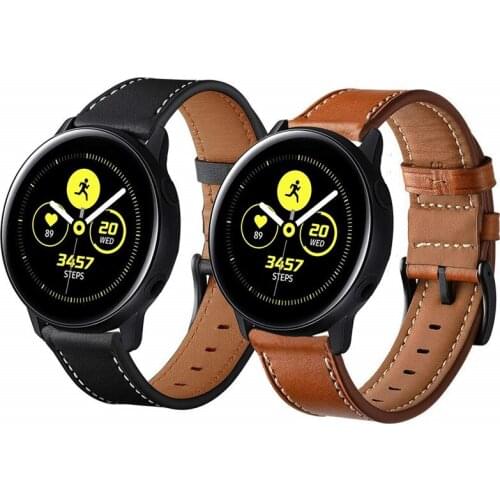 Band for Watch Active 40mm Bands Genuine Leather 20mm Strap Replacement Wrist Bracelet for Samsung Galaxy watch 42mm/Gear S2