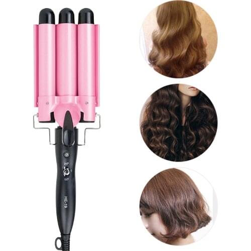 Professional Electric Curling Iron Splint Hair Curler Egg Roll Stick Instant Noodle Head Deepwave Variety of Hairstyles 110-240V