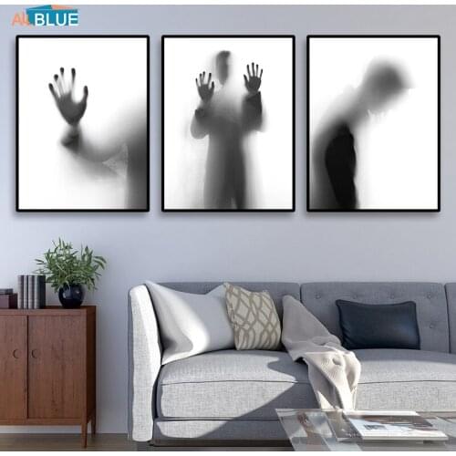 Nordic Posters And Prints Obscure Portrait Wall Art Canvas Painting For Living Room Wall Pictures For Living Room Abstract Decor