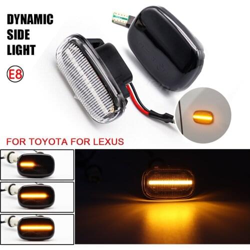 Dynamic Blinkers LED Streamer Turn Signal Light Side Marker Indicator Lamp Car Bulb For Toyota Corolla Camry Avensis Celica RAV4
